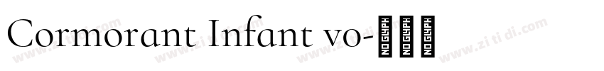 Cormorant Infant v0字体转换